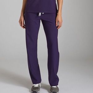 Figs purple Livingston scrub pants